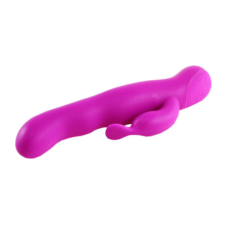 PRETTY LOVE Vibrador Rotador Hale Lilac de silicone, com textura suave e cor lilás vibrante.