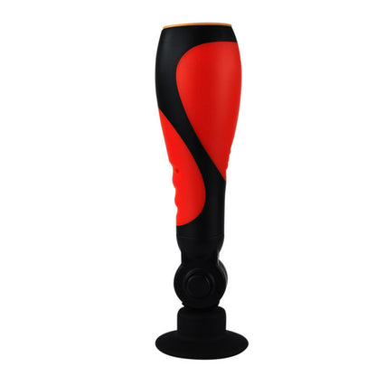 Detalhe do BAILE Masturbador Masculino Amante de Sexo Oral com 30V e Adaptador, mostrando o design ergonómico e a textura do silicone.