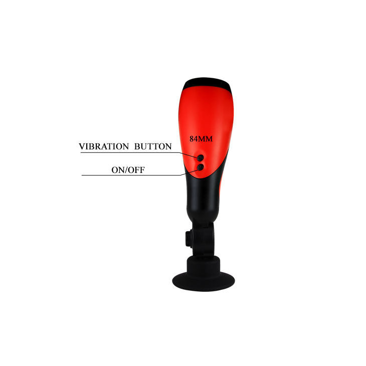 Detalhe do BAILE Masturbador Masculino Amante de Sexo Oral com 30V e Adaptador, mostrando o design ergonómico e a textura do silicone.