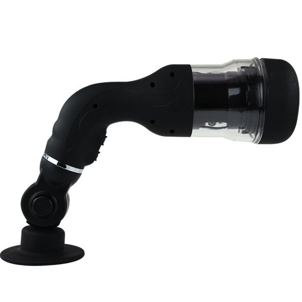 Masturbador automático BAILE Rotation Lover com suporte e textura interna para prazer masculino.