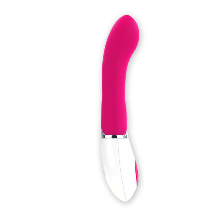 PRETTY LOVE Vibrador Daniel de silicone roxo e branco com 30 funções de vibração.