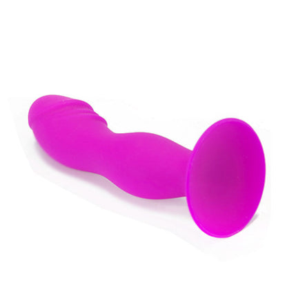Close-up do Plug Anal Realístico PRETTY LOVE Booty Paixão de silicone macio, mostrando detalhes e textura