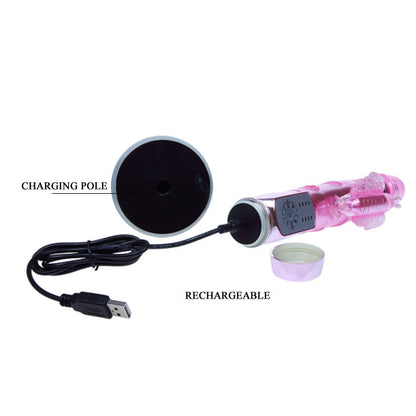 Vibrador BAILE Coelho Borboleta Pulsante com dupla estimulação e design ergonómico para prazer intenso.