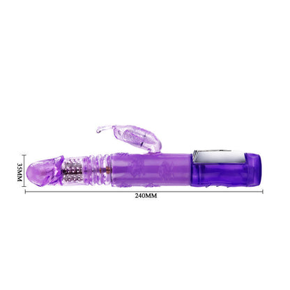 Vibrador Coelho Borboleta Príncipe BAILE com dupla rotação e estimulação clitoriana.