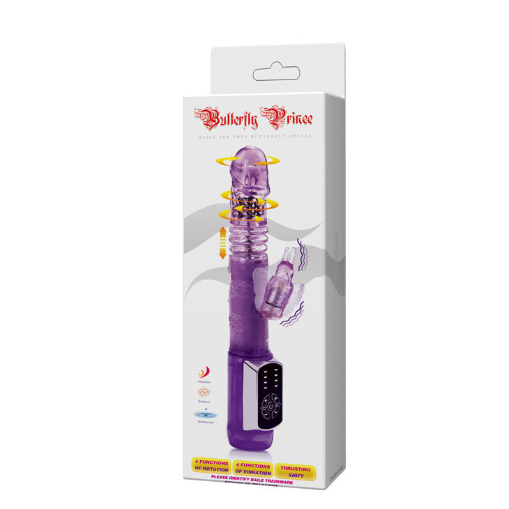 Vibrador Coelho Borboleta Príncipe BAILE com dupla rotação e estimulação clitoriana.