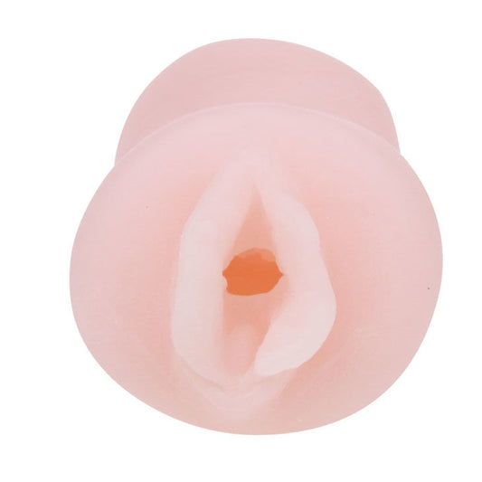 Close-up of the BAILE Manga Masturbador Masculino Angel Soft Touch Vagina, highlighting its realistic texture and design.