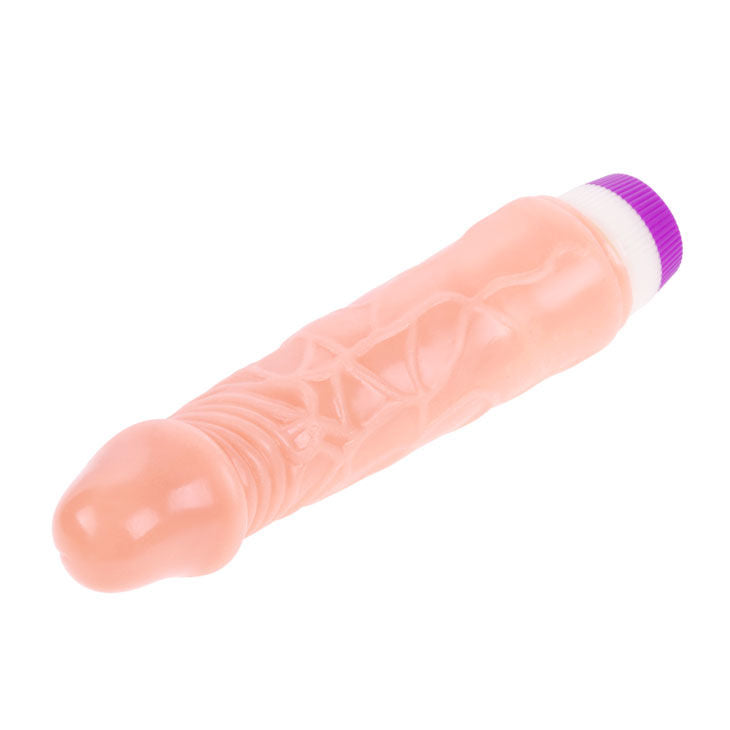 Close-up of the BAILE Realistic Gelatina Vibrator 20 CM, showing its texture and features.