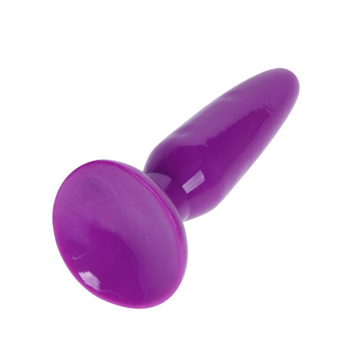 Close-up do BAILE Plug Anal Pequeno Rosa 15 cm Confortável mostrando sua textura e formato cônico.