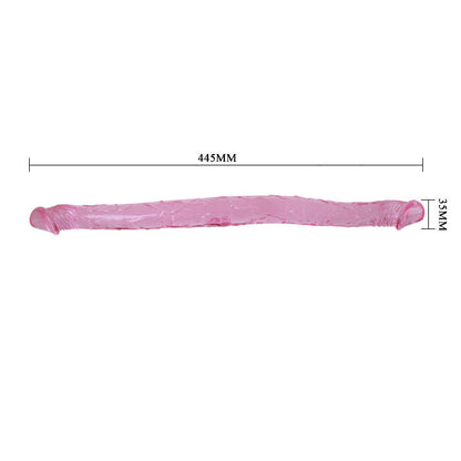 Dildo Duplo Lilás BAILE 44.5 CM com design flexível para dupla penetração