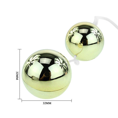 BAILE Vibrador de Bolas Chinesas Golden com controle remoto e multivelocidade, design elegante.