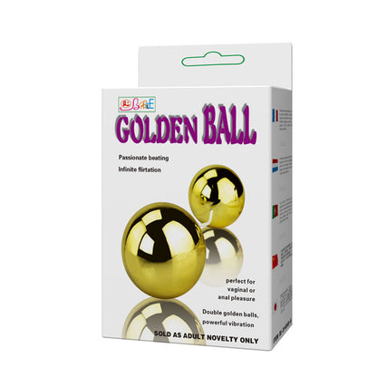 BAILE Vibrador de Bolas Chinesas Golden com controle remoto e multivelocidade, design elegante.