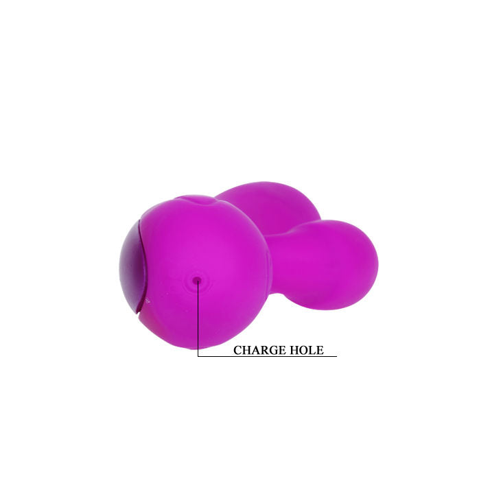 Close-up do Vibrador PRETTY LOVE Smart Victor com estimulador de clitóris, mostrando o design ergonómico e o material de silicone.