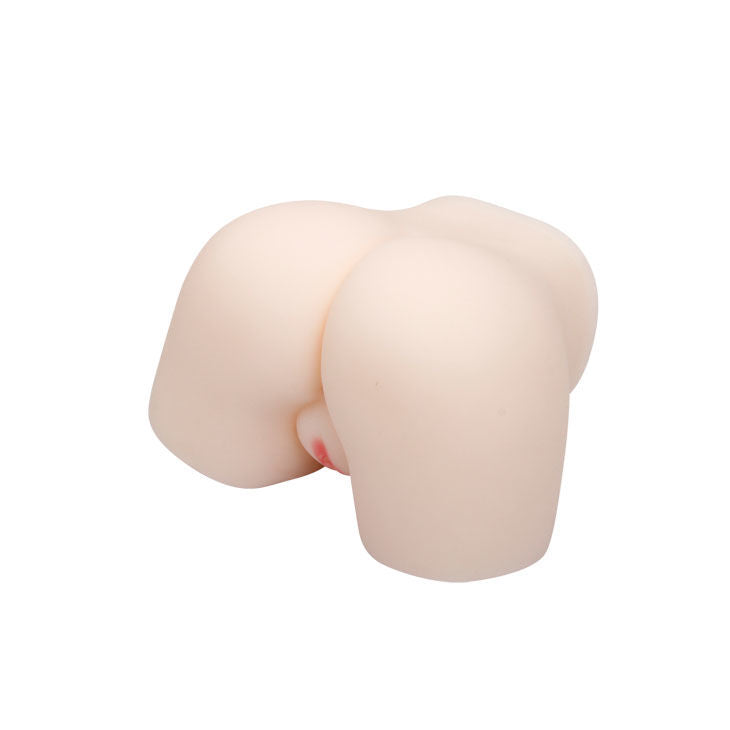 Masturbador BAILE Realista Vagina e Ânus Cyberskin com Vibrador, mostrando detalhes da textura.
