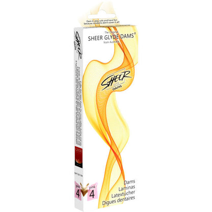 SHEER GLYDE - PRESAS DE LÁTEX PARA SEXO ORAL FRESA