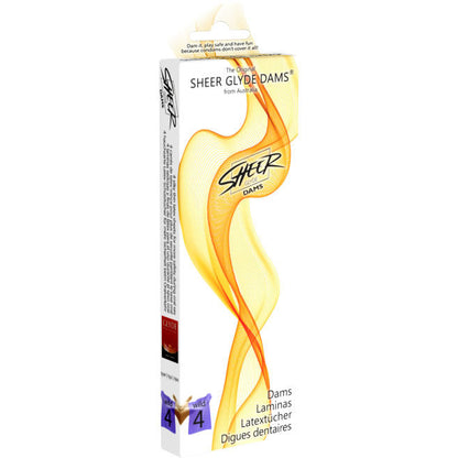 SHEER GLYDE - CUCHILLAS DE LÁTEX DAMS SEXO ORAL AMANTES SALVAJES