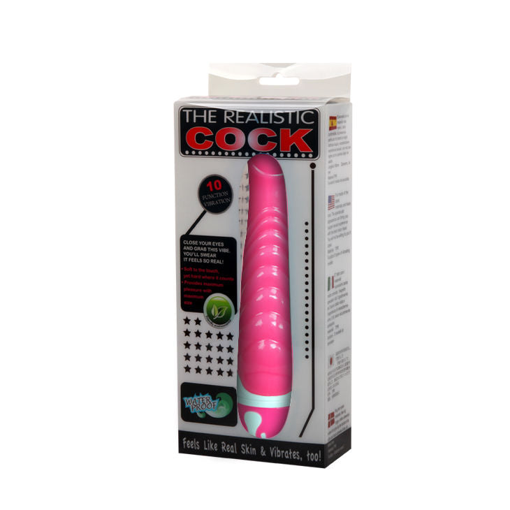 Close-up do Vibrador Realista Baile Lilag-Spot 21.8 cm, destacando o design ergonômico e a textura suave.