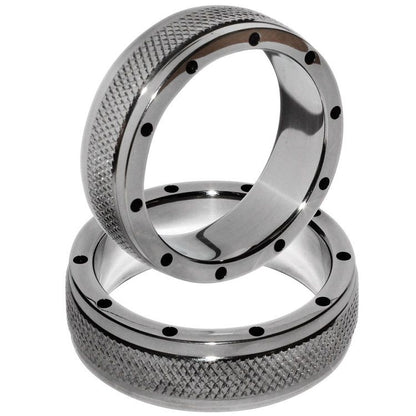 METAL HARD Anel Peniano e Testicular de Metal 45mm para ereção e prazer prolongado.