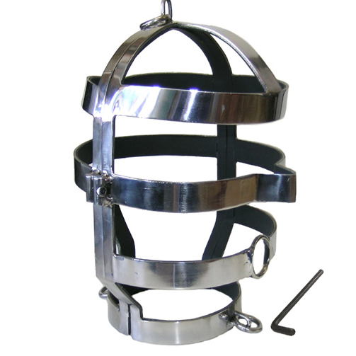 Máscara BDSM con Collar de Acero