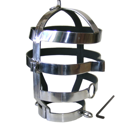 Máscara BDSM con Collar de Acero