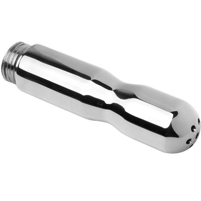 Douche Íntimo METAL HARD 10,16 CM para higiene anal e vaginal, mostrando o design ergonómico e material em aço.