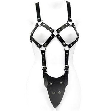 Body de Cuero BDSM - Cuerpo Expuesto Mujer