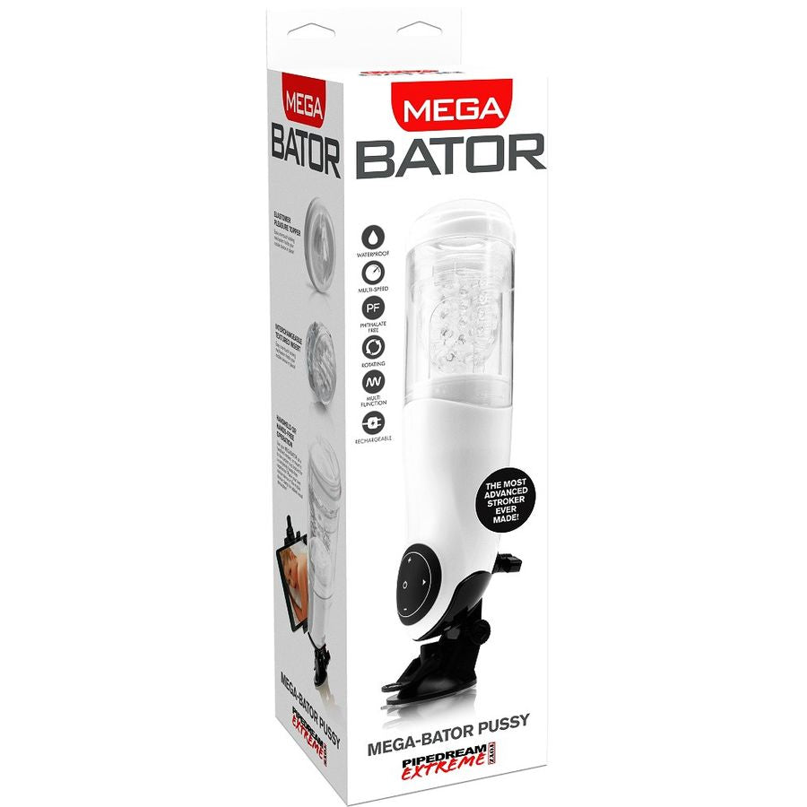 Masturbador Masculino PDX Mega Bator USB Vagina Blanca