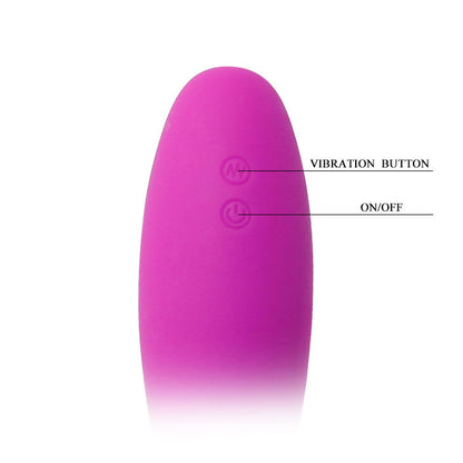 PRETTY LOVE Vibrador Duplo Egg Berger com Controle Remoto Recarregável, design ergonómico em silicone macio