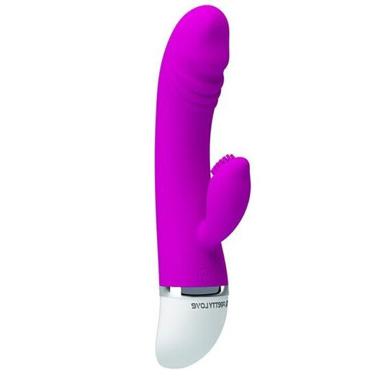 PRETTY LOVE Vibrador Flirtation David com Estimulador de Clítoris 30 Funções, para prazer intenso e orgasmos múltiplos.