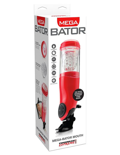 Masturbador Masculino PDX Mega Bator USB Boca Rojo