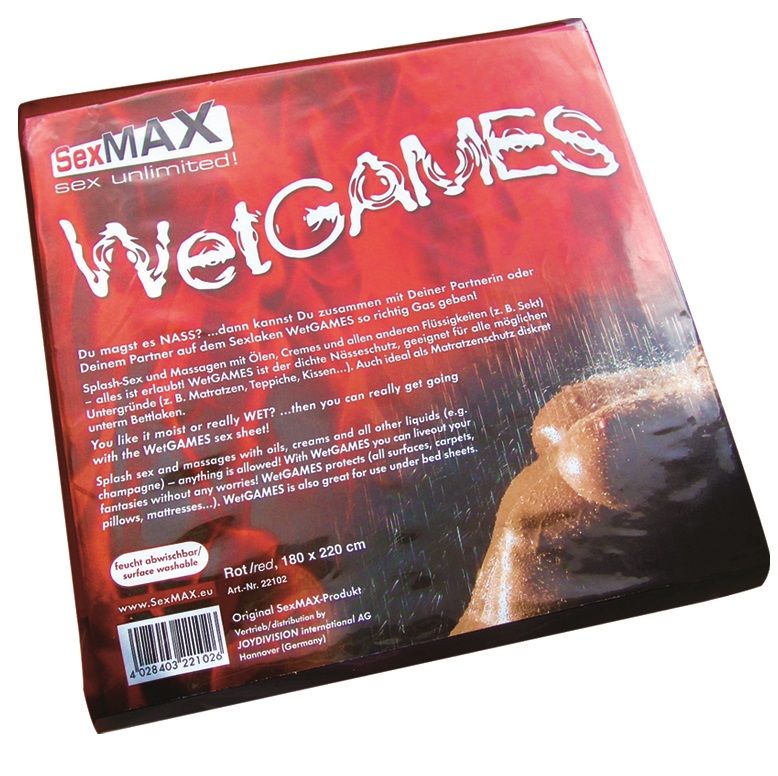 Sábana de Sexo WETGAMES SEX-LAKEN RED