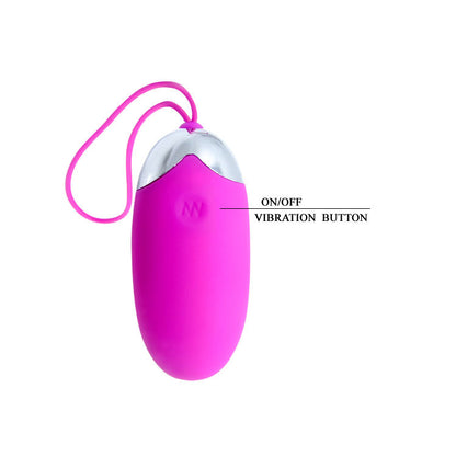Close-up of the PRETTY LOVE Vibrador para Casais Abner com Controlo por App, showing its ergonomic design and smooth silicone texture.