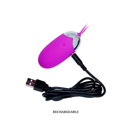 Close-up of the PRETTY LOVE Vibrador para Casais Abner com Controlo por App, showing its ergonomic design and smooth silicone texture.
