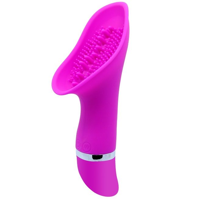 Close-up do Estimulador de Clitóris Claude PRETTY LOVE, mostrando o design ergonómico e a textura suave em silicone.