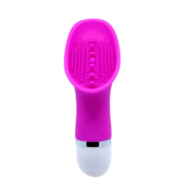 Close-up do Estimulador de Clitóris Claude PRETTY LOVE, mostrando o design ergonómico e a textura suave em silicone.