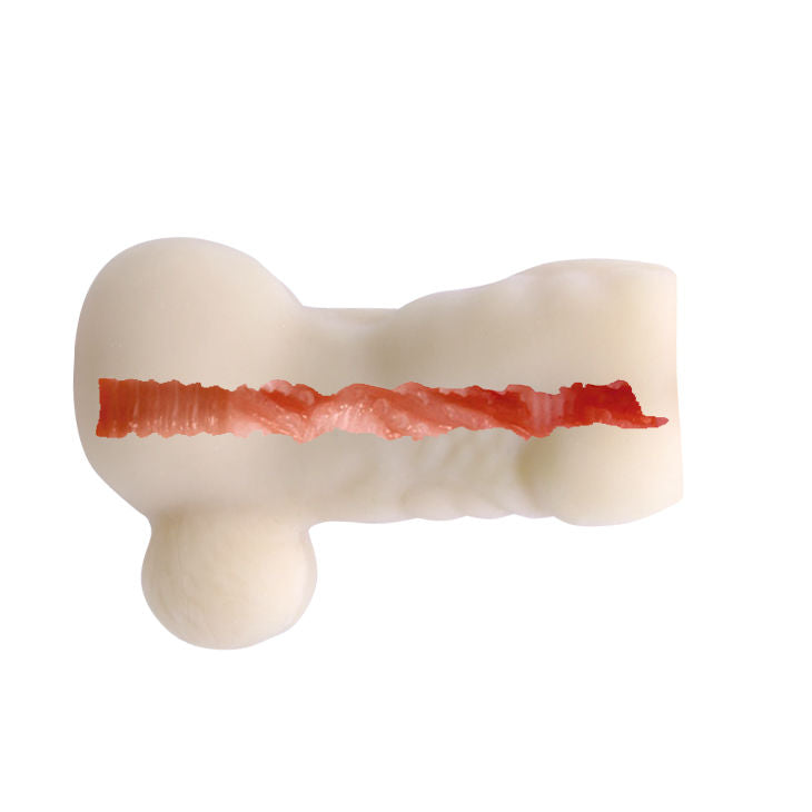 Close-up do Mini Masturbador Masculino BAILE Back Spirit, mostrando o design realista e a textura.