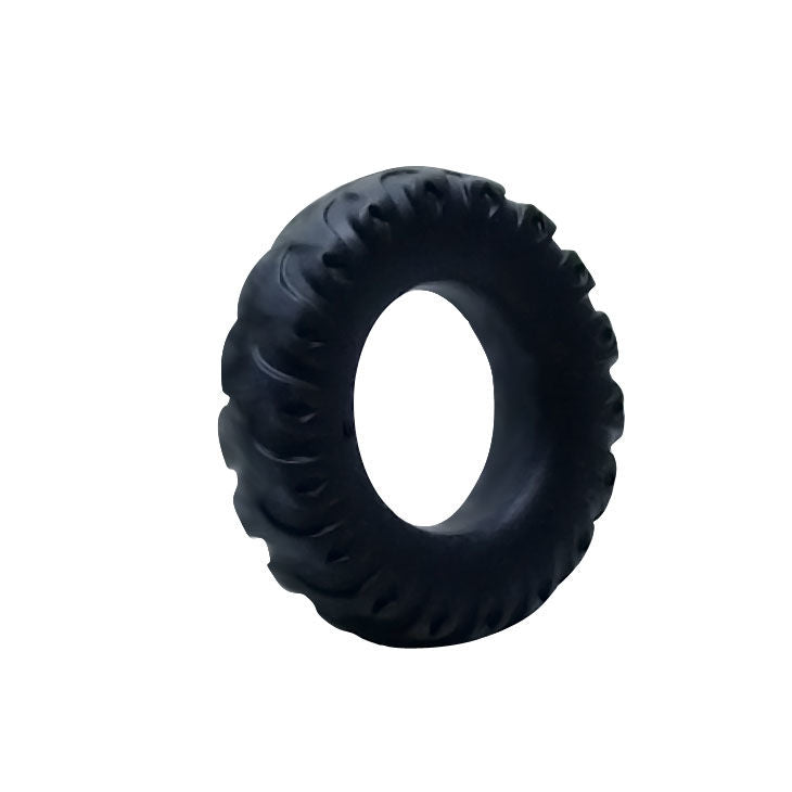 Anel Peniano Baile Titan de silicone preto e verde com 2 cm de diâmetro