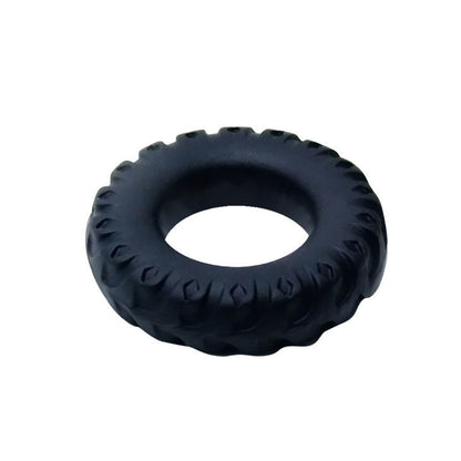 Anel Peniano Baile Titan de silicone preto e verde com 2 cm de diâmetro