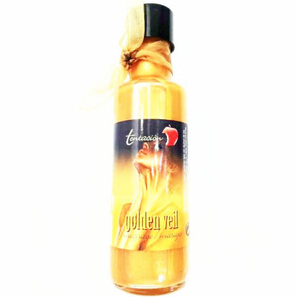 Óleo de massagem TENTACION Golden Veil 100ml para massagens sensuais e pele brilhante