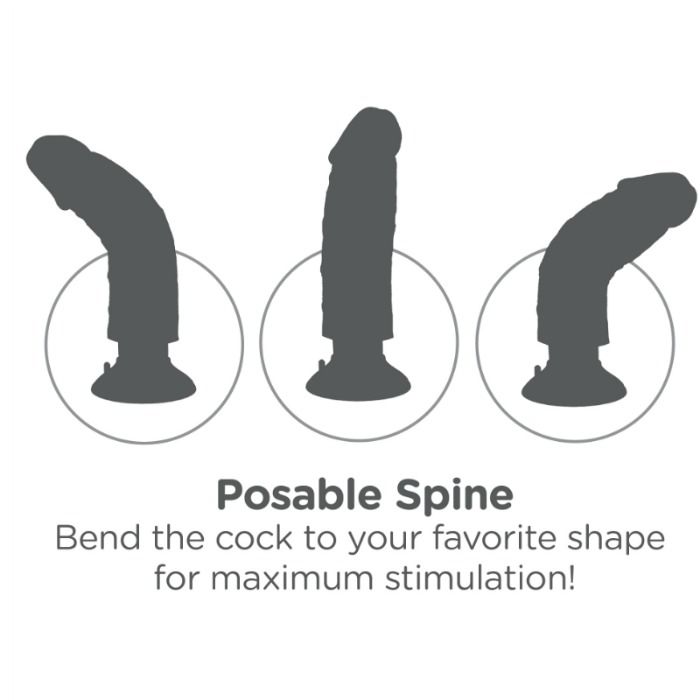 Dildo Vibrador con Testículos 25.5 cm Color Marrón