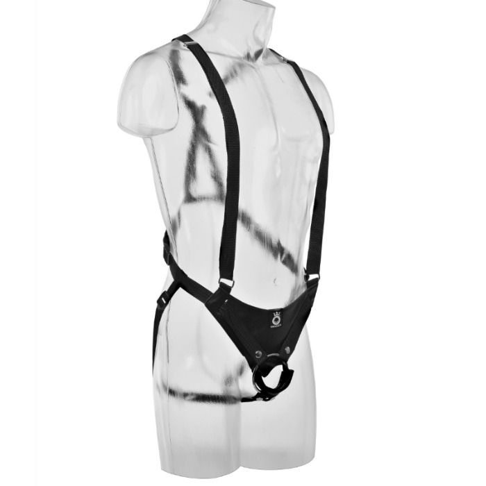 Dildo Strap-on - Sistema de Suspensión 30,5 cm Hollow Strap-on - Carne