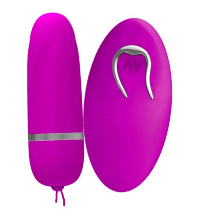 PRETTY LOVE Ovo Vibratório Debby com Controle Remoto em silicone lilás, exibindo design elegante.
