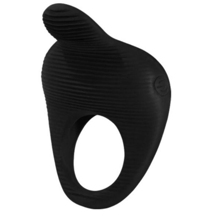 Anel Vibrador PRETTY LOVE Thimble preto em silicone