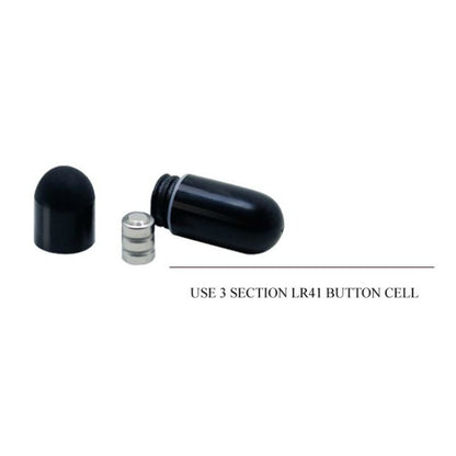 Anel Vibrador PRETTY LOVE Thimble preto em silicone