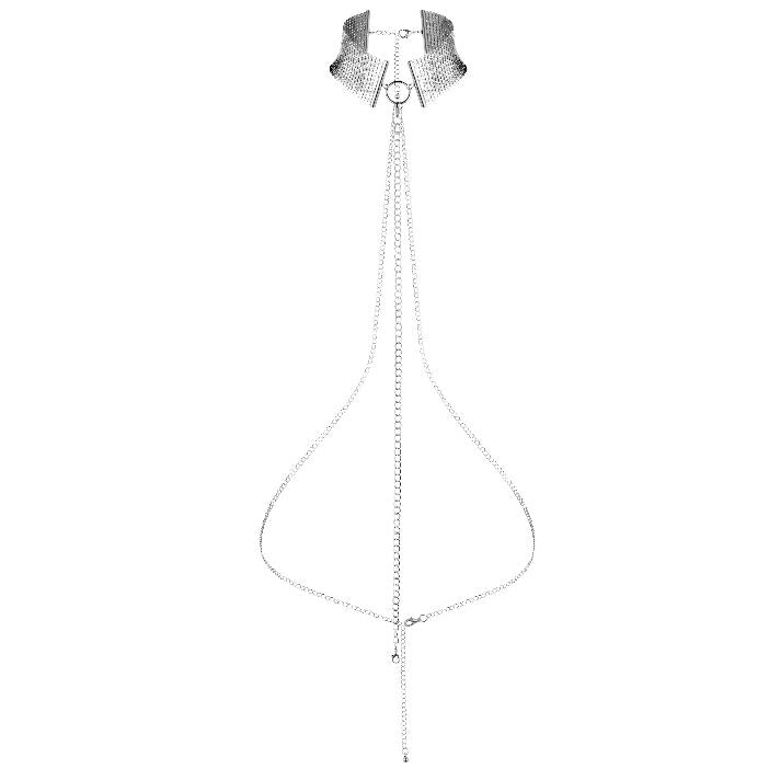 Colar Metálico Ajustável BIJOUX - DÉSIR MÉTALLIQUE para estilo e bondage suave.