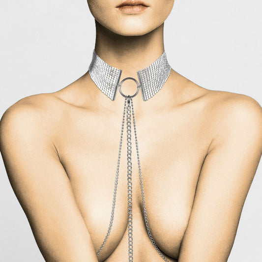 Colar Metálico Ajustável BIJOUX - DÉSIR MÉTALLIQUE para estilo e bondage suave.