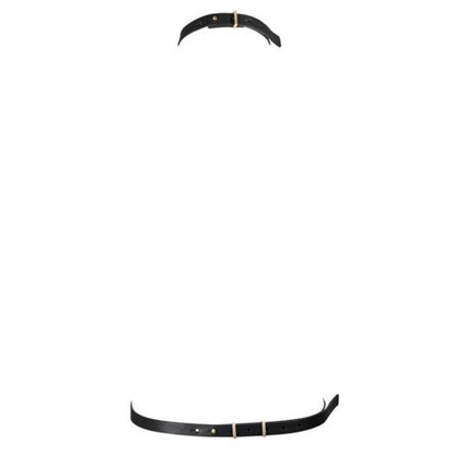 Close-up of the BIJOUX INDISCRETS Arnês Maze Preto Ajustável showcasing its design and adjustable straps.