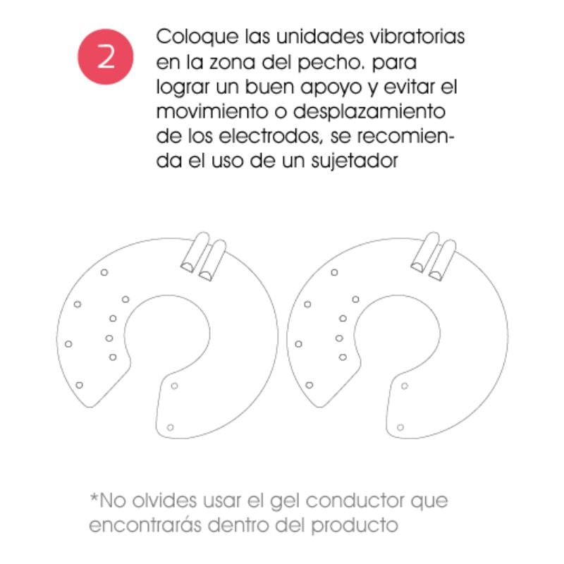 U-breast Eletroestimulador de Aumento da Mama 500 COSMETICS em uso