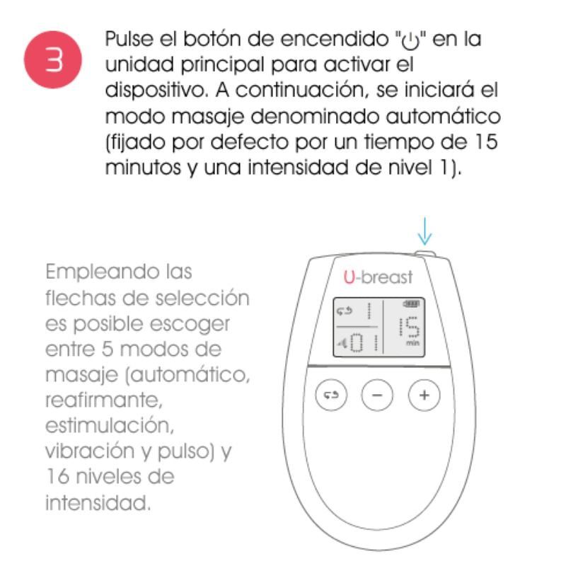 U-breast Eletroestimulador de Aumento da Mama 500 COSMETICS em uso