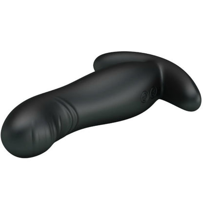 Close-up do Massageador de Próstata PRETTY LOVE com Vibração e Ticking, mostrando seu design ergonômico e material de silicone.