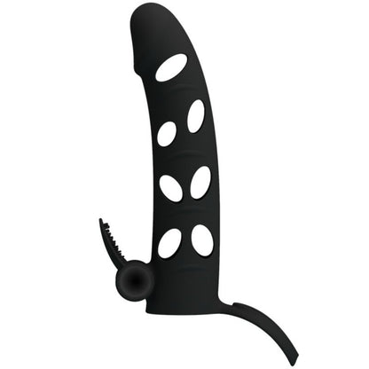 Capa de silicone vibratória PRETTY LOVE 15.2 CM para aumento e estimulação